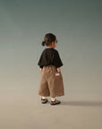 Kid's Linen Pants - Brown - G R A Y E