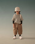 Kid's Linen Pants - Brown - G R A Y E