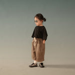 Kid's Linen Pants - Brown - G R A Y E
