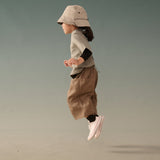 Kid's Linen Pants - Brown - G R A Y E