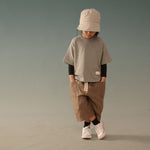 Kid's Linen Pants - Brown - G R A Y E