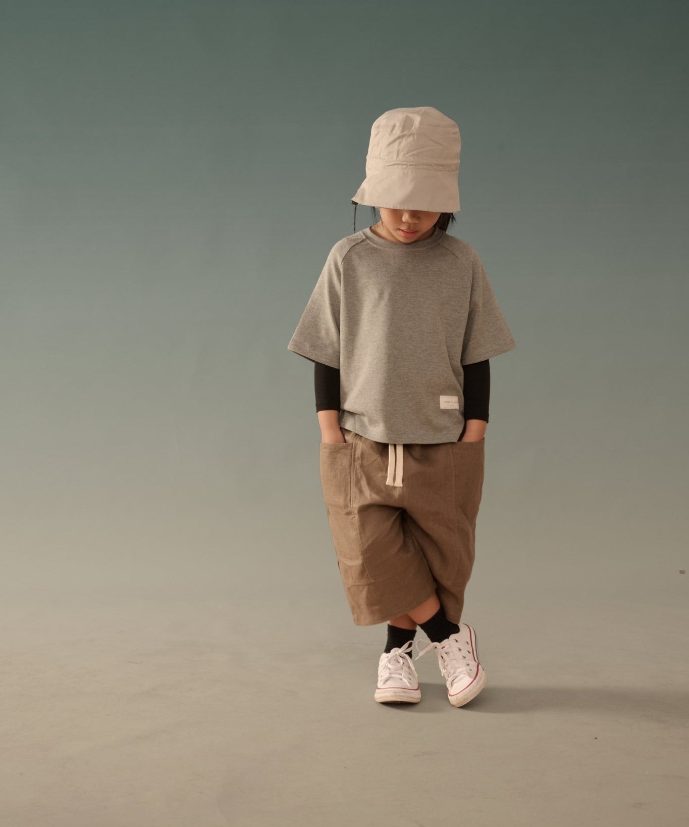 Kid's Linen Pants - Brown - G R A Y E