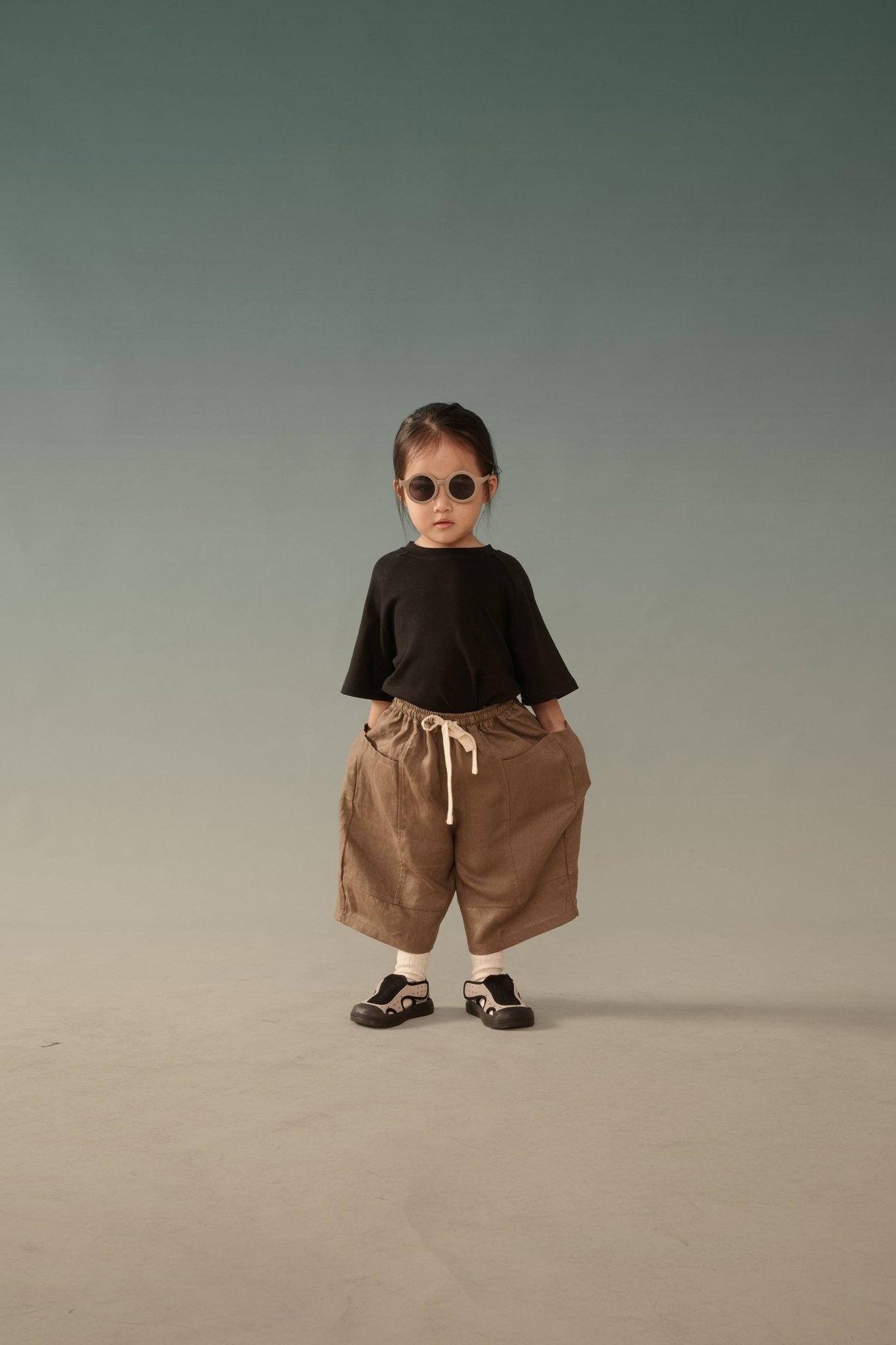 Kid&#39;s Linen Pants - Brown - G R A Y E