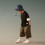 Kid's Linen Pants - Olive Green - G R A Y E