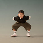 Kid's Linen Pants - Olive Green - G R A Y E