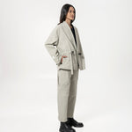 Kimono Buckle Jacket - Steel - G R A Y E
