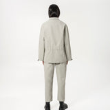 Kimono Buckle Jacket - Steel - G R A Y E