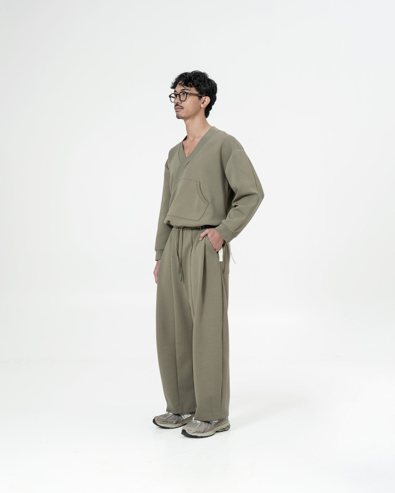 Kimono Sweater - Artichoke - G R A Y E