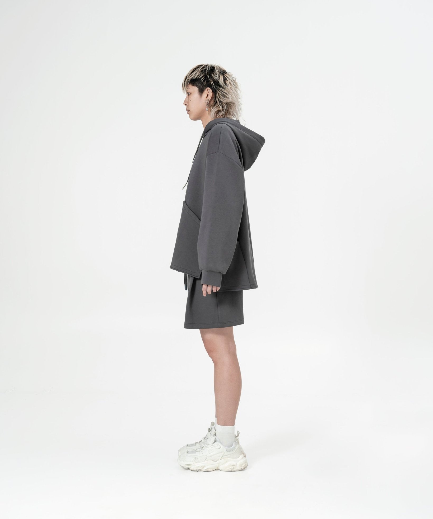 Multi-Pocket Hoodie - Graphite - G R A Y E