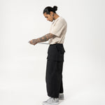 Multi-Pocket Ripstop Pants - Black - G R A Y E