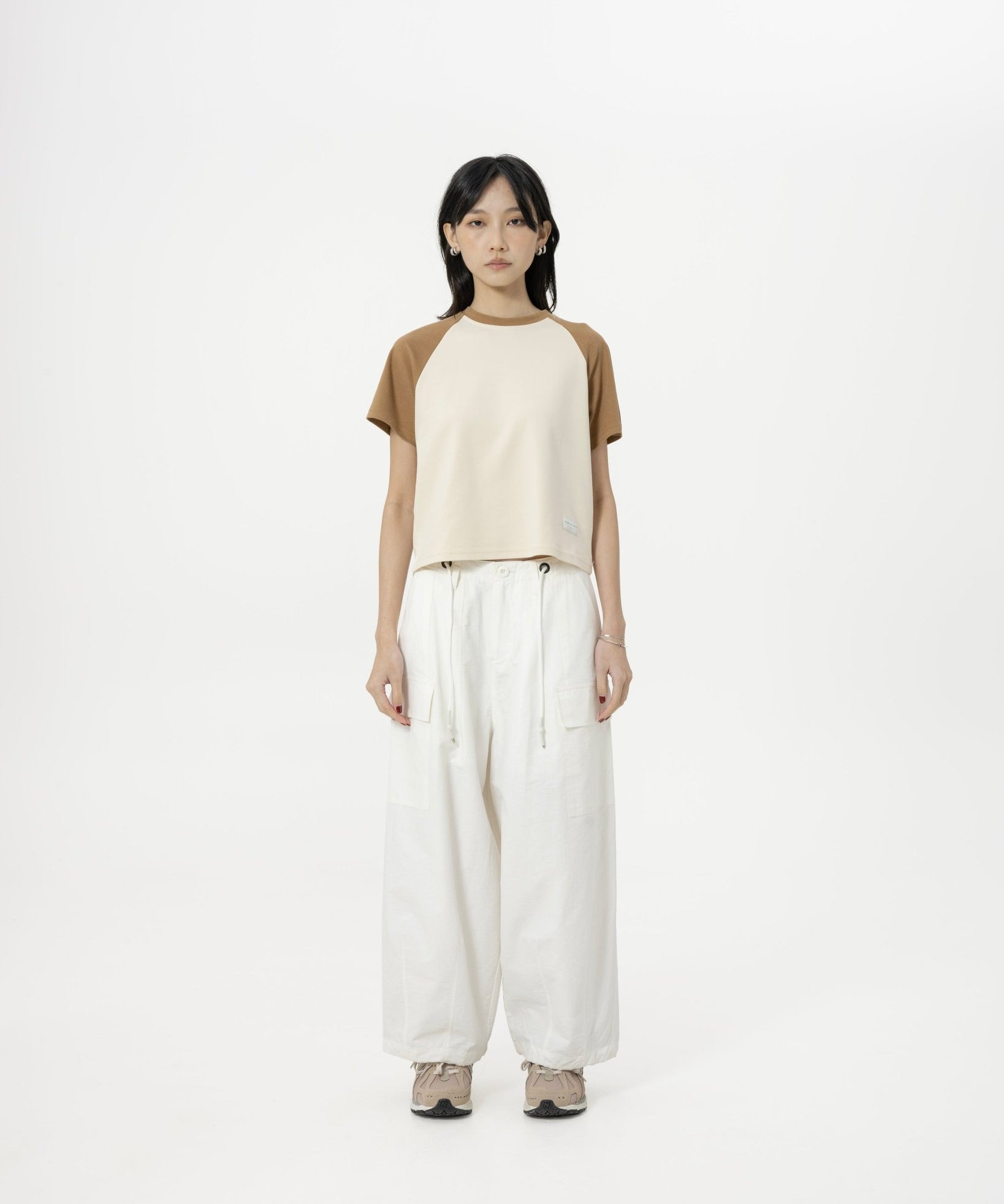 Multi-Pocket Ripstop Pants - White - G R A Y E
