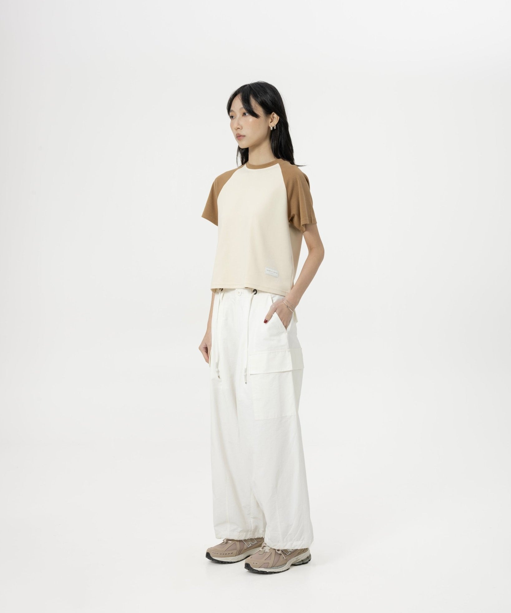 Multi-Pocket Ripstop Pants - White - G R A Y E