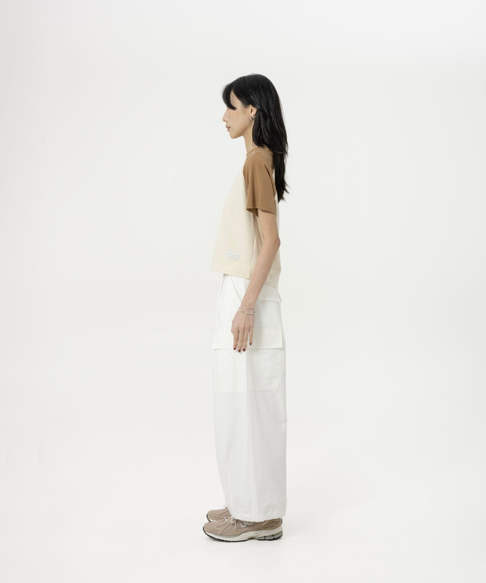 Multi-Pocket Ripstop Pants - White - G R A Y E