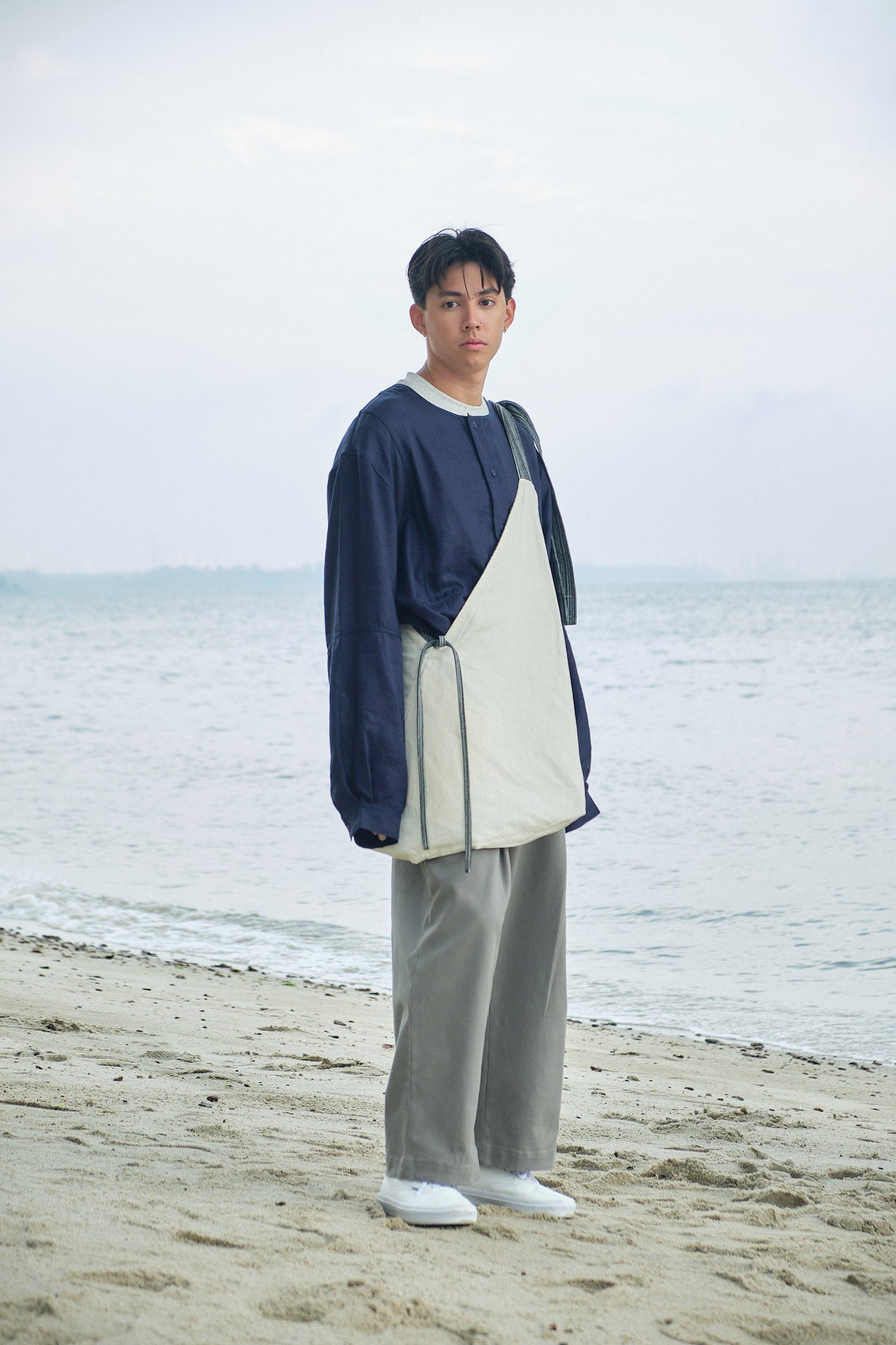 One-Piece Tsuno Bag - Denim Black - G R A Y E