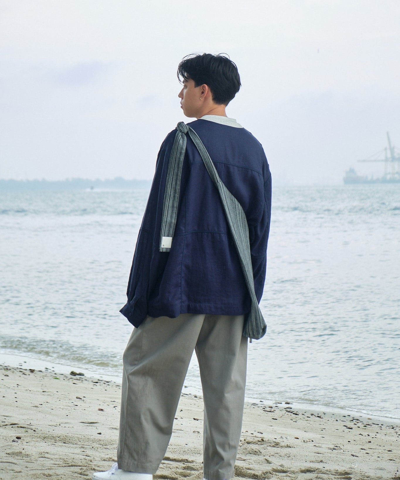 One-Piece Tsuno Bag - Denim Black - G R A Y E
