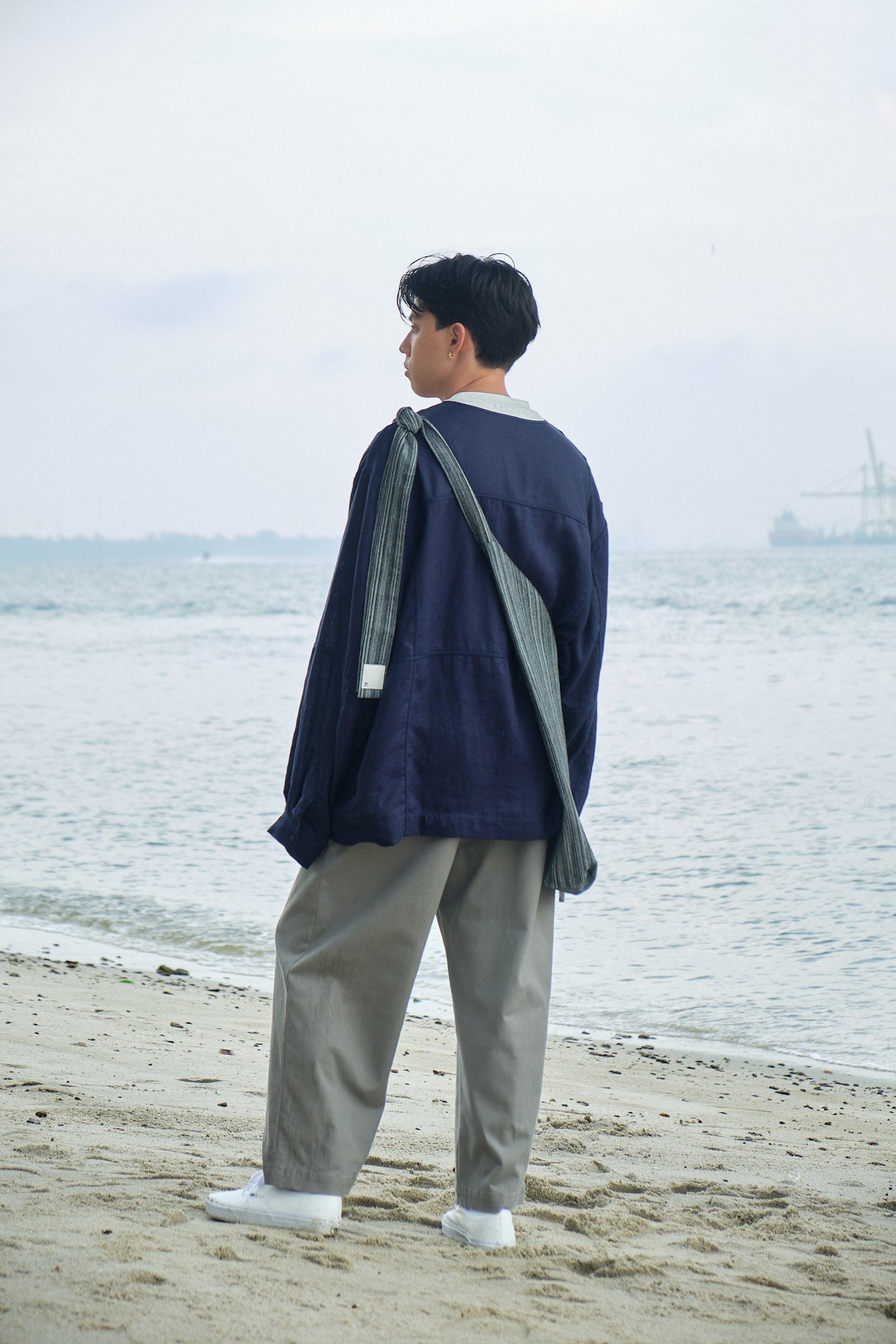 One-Piece Tsuno Bag - Denim Black - G R A Y E