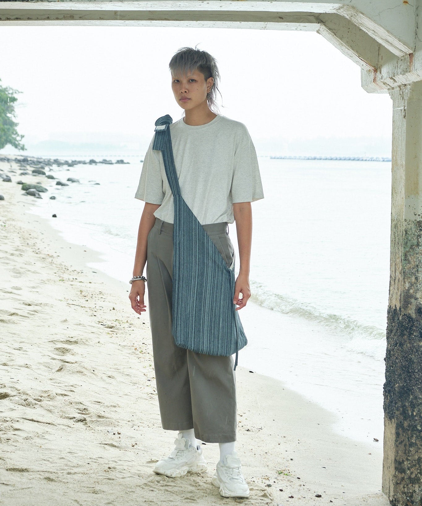 One-Piece Tsuno Bag - Denim Blue - G R A Y E