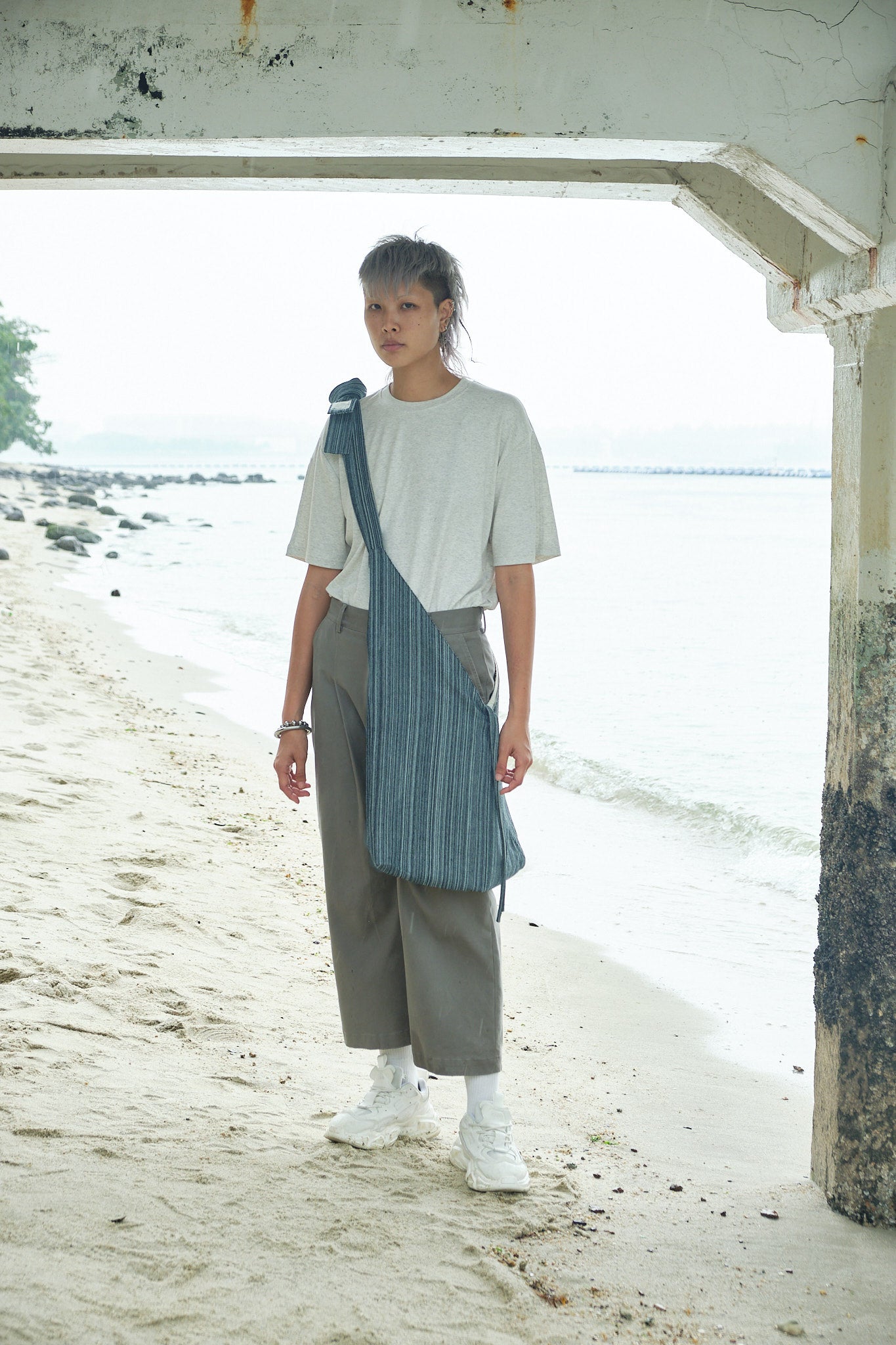 One-Piece Tsuno Bag - Denim Blue - G R A Y E