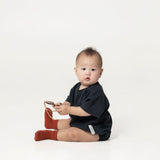Oversized Baby Onesie - Gun Metal Grey - G R A Y E