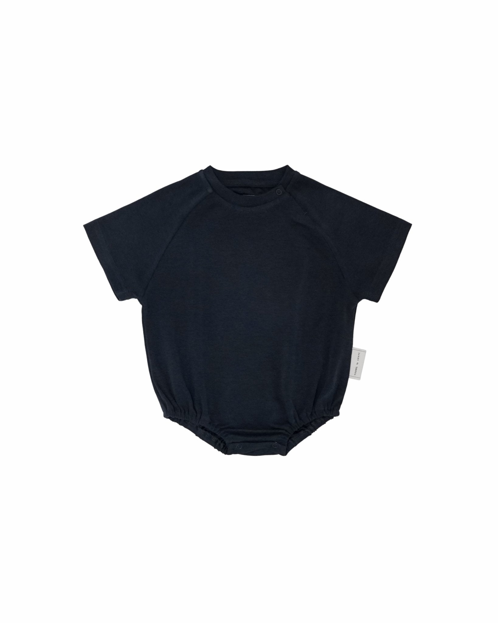 Oversized Baby Onesie - Gun Metal Grey - G R A Y E