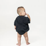 Oversized Baby Onesie - Gun Metal Grey - G R A Y E