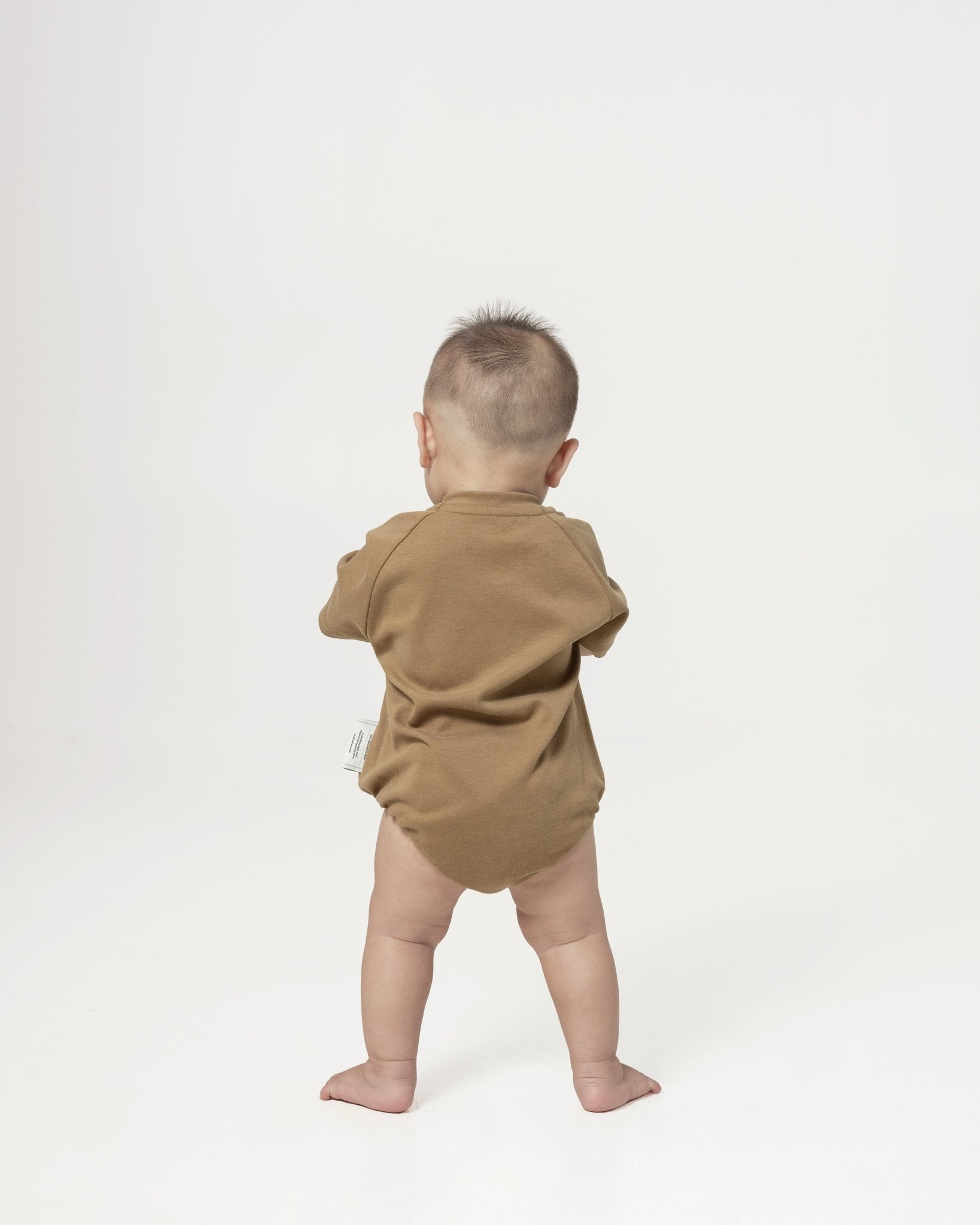 Oversized Baby Onesie - Sepia Brown - G R A Y E