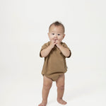 Oversized Baby Onesie - Sepia Brown - G R A Y E