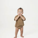 Oversized Baby Onesie - Sepia Brown - G R A Y E