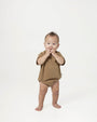 Oversized Baby Onesie - Sepia Brown - G R A Y E