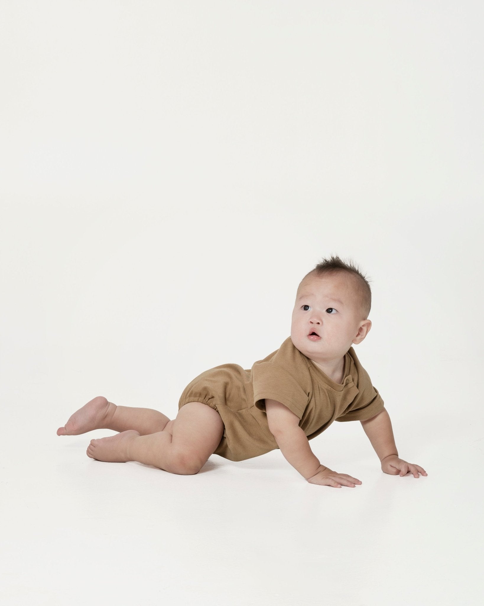 Oversized Baby Onesie - Sepia Brown - G R A Y E