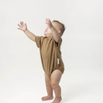 Oversized Baby Onesie - Sepia Brown - G R A Y E