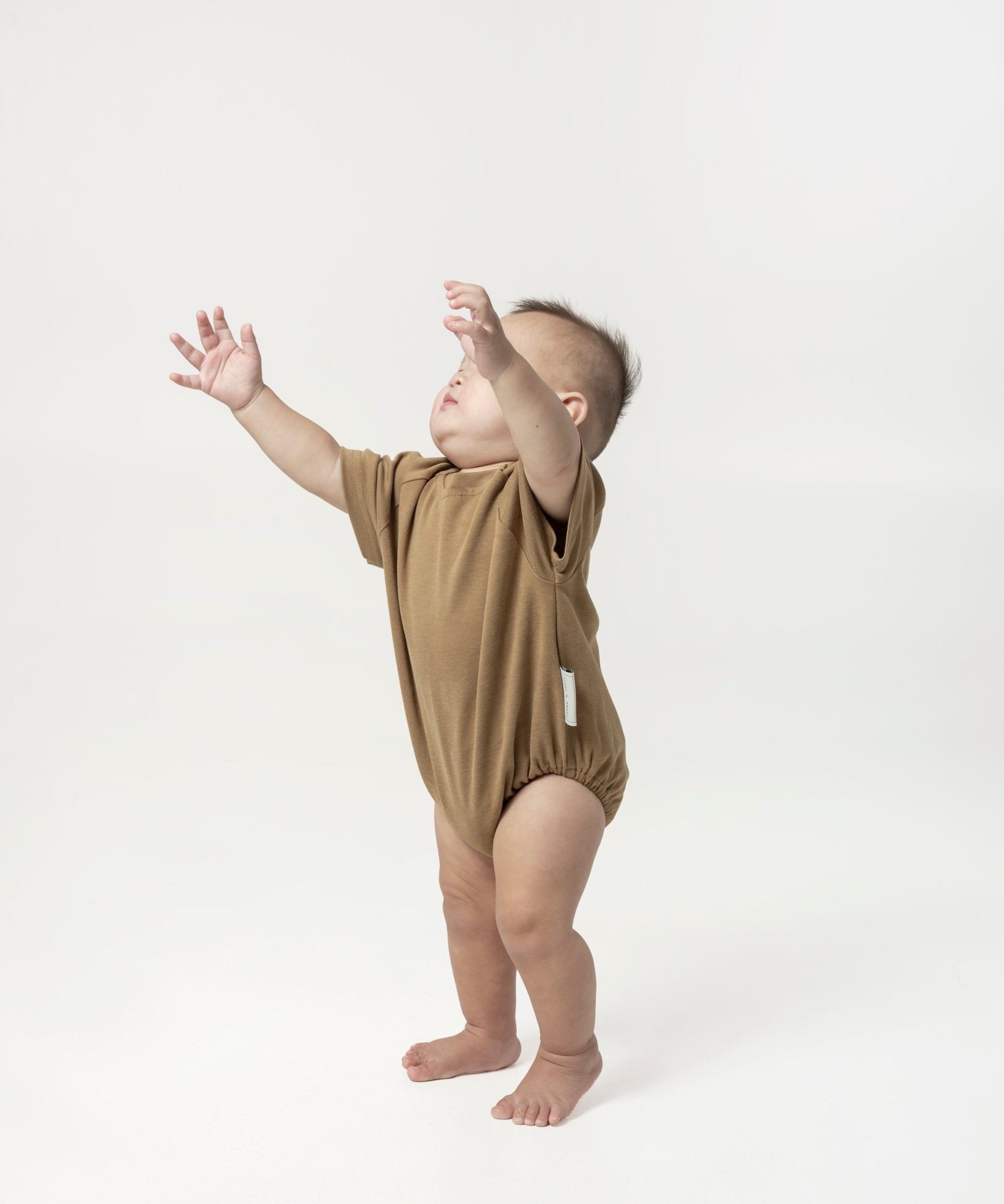 Oversized Baby Onesie - Sepia Brown - G R A Y E