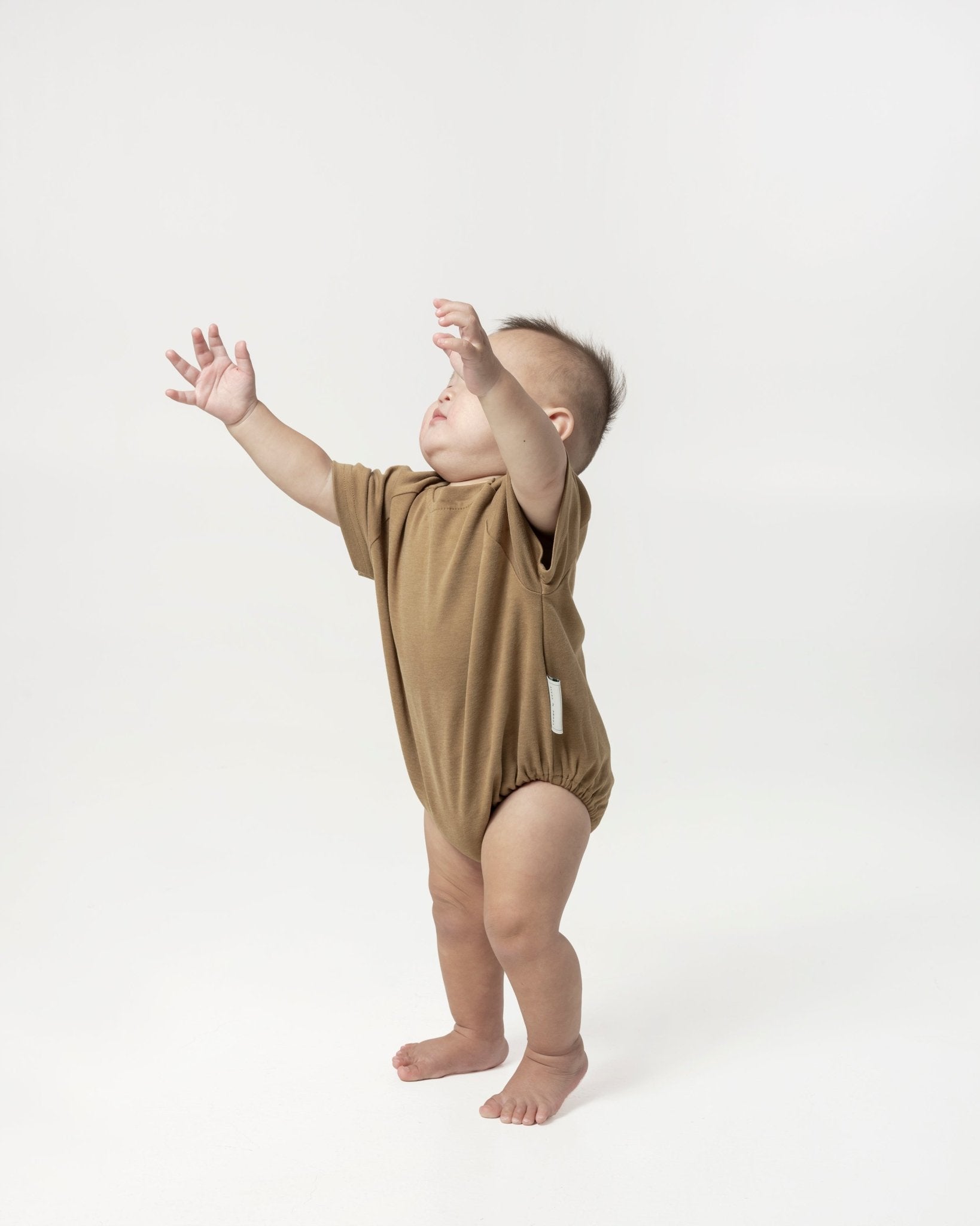 Oversized Baby Onesie - Sepia Brown - G R A Y E