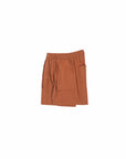 Relaxed Elasticated Shorts - Rust - G R A Y E