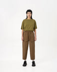 Relaxed Elasticated Trousers - Amber - G R A Y E