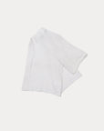 Shōto Linen Baseball Collar Top - Off White - G R A Y E