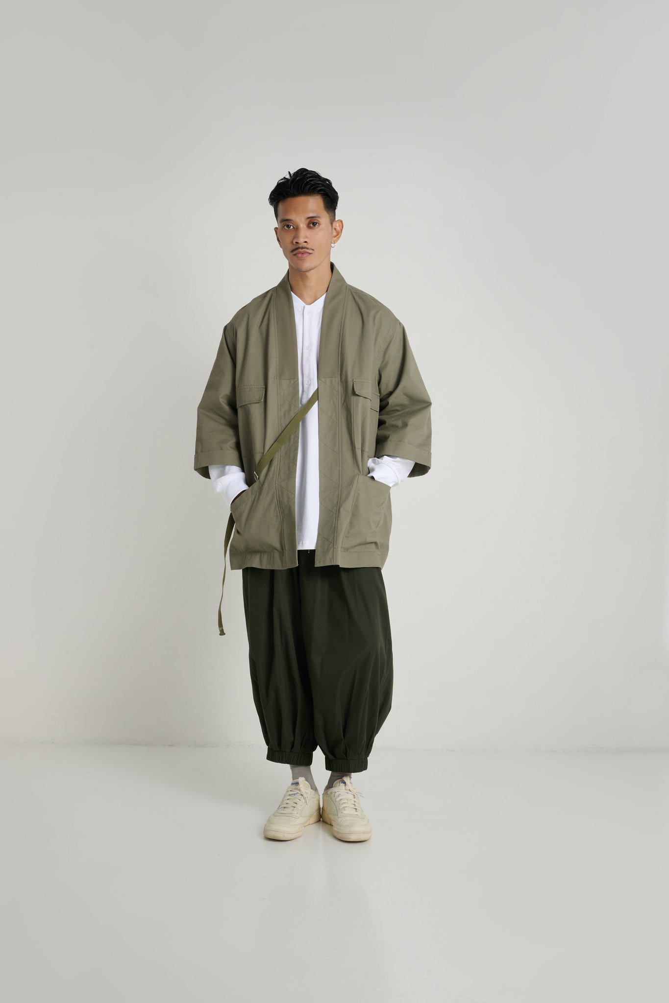 Stark Kimono Coat - Artichoke - G R A Y E