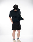 Unisex Boxer Shorts - Ebony - G R A Y E