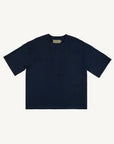 V Ribbed Tee - Space Blue - G R A Y E
